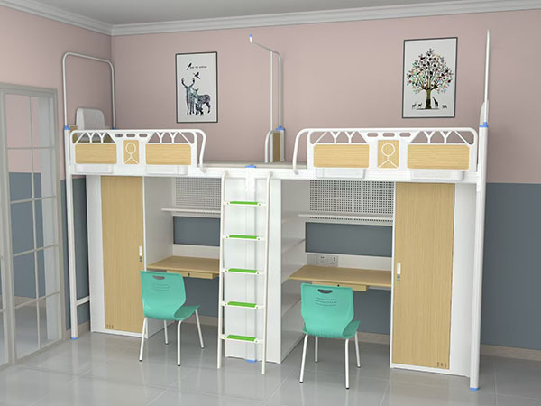 双连双人位侧梯组合床