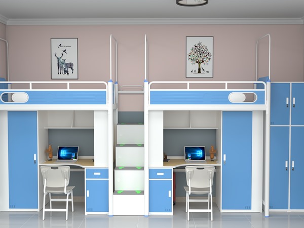 双人双连位中梯组合床