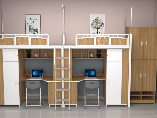 双人双连位侧梯组合床