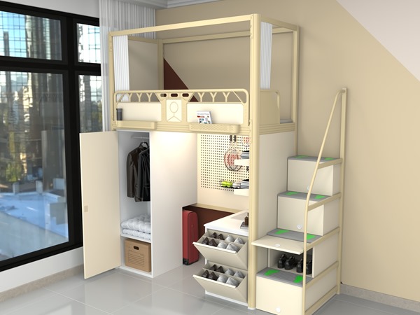 单位侧梯组合床